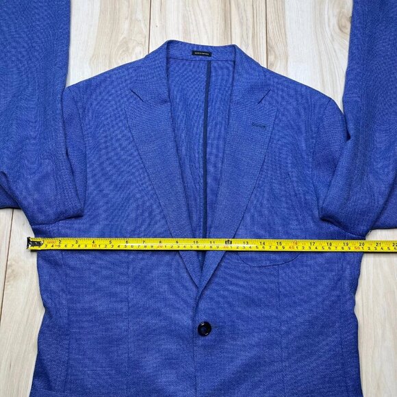 Mossimo Dutti Mens Blue Long Sleeve Two Button Style Pant Suit Blazer Size 40 - Picture 11 of 15